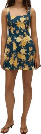 Faithfull The Brand Felice Mini Dress In Nora Floral Navy