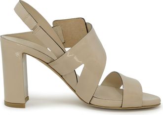 Del Carlo Roberto Del Carlo 11524 Beige Patent Leather Sandals
