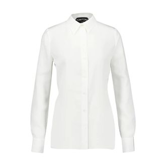 Tom Ford Dames, Blouses & Shirts, Wit, Maat: 3XS Zijde
