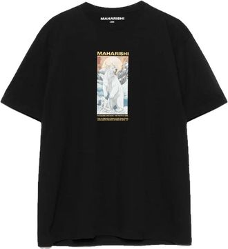maharishi Alaskan Polar Bears Tee - Heren - T-shirts - Zwart - S - Katoen - Tops