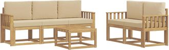 vidaXL Conjunto De Sof&aacute;s De Exterior 6 Uds. Vidaxl