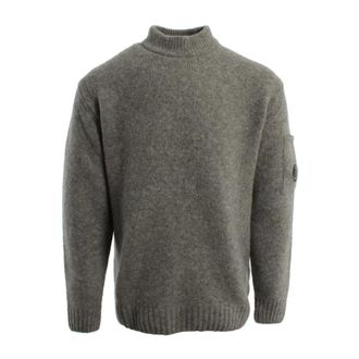 C.P. Company Ribbed Turtleneck - male - C.P. Company - Turtlenecks - Gray - L - Knitwear