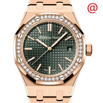 Audemars Piguet Pre-owned Audemars Piguet Royal Oak Diamond Green Dial Unisex Watch 15551OR.ZZ.1356OR.03