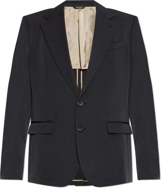 Dolce & Gabbana Wool Blazer - Heren - Blazers - Zwart - L - Wol - Jassen