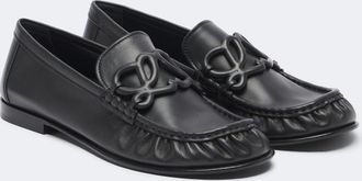 Loewe Double L leather loafers