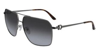 Ferragamo Grey Gradient Navigator Mens Sunglasses SF238S 069 62