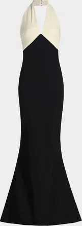 La Petite Robe Di Chiara Boni Noori Backless Draped Mermaid Gown