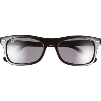 Ray-Ban 54mm Square Sunglasses in Black /Dark Grey at Nordstrom