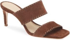 Cinq &agrave; Sept Sutton Whipstitch Sandal in Dark Sepia at Nordstrom Rack, Size 10.5Us / 40.5Eu