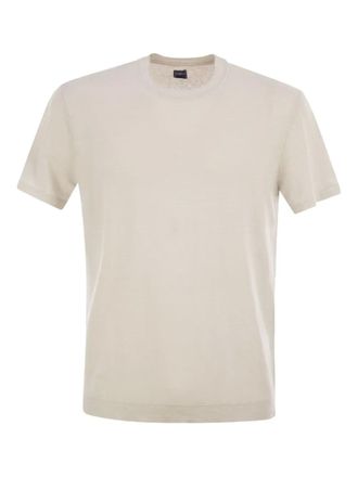 Fedeli T-shirt met ronde hals - Beige