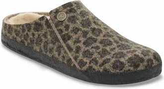Birkenstock Womens Zermatt Sherling Slipper In Leo Toffee