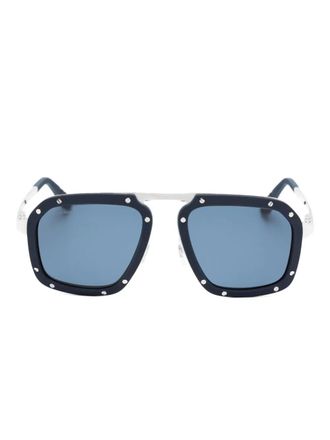 Cartier square-frame sunglasses - unisex - Acetate - 55 - Black