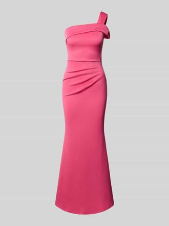 Lipsy Slim Fit Abendkleid mit Raffungen in Pink, Gr&ouml;&szlig;e 32