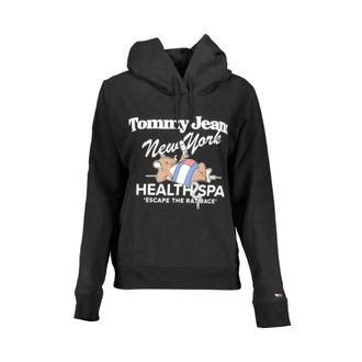 Tommy Hilfiger Hoodie met Lange Mouwen - Dames - Hoodies - Zwart - XL - Katoen - Hoodies & sweatvesten