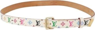 Louis Vuitton Pre-owned Belts, female, Multicolor, Size: ONE SIZE Pre-owned Vintage Monogram Multicolor Canvas Belt