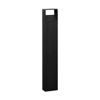 Loops IP44 Outdoor Bollard Light Anthracite Aluminium 6W Built in LED Tall Lamp Post