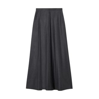 Brooks Brothers Virgin Wool Skirt - female - Brooks Brothers - Maxi Skirts - Gray - 3XS - Skirts