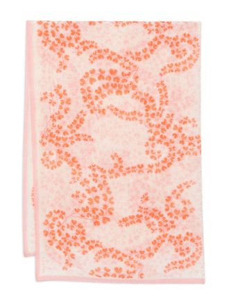 Lanvin Square Scarf in Pink Cotton-Silk Blend