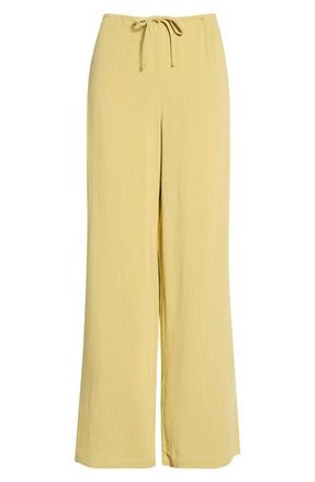 PacSun Milla Tie Waist Wide Leg Pants in Green at Nordstrom, Size Xx-Small