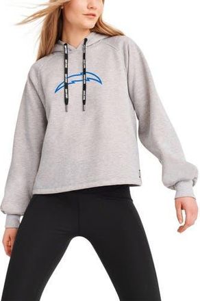 DKNY Womens DKNY Sport Heather Gray Los Angeles Chargers Debbie Dolman Raglan Pullover Hoodie at Nordstrom, Size Large
