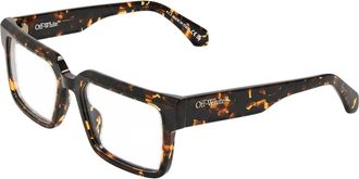Off-white Off White Unisex zonnebril voor volwassenen, model 8m, in schildpadkleur (Donker Havana Bruin)