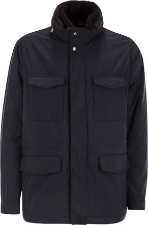 Fedeli Giacca con collo removibile - Blu