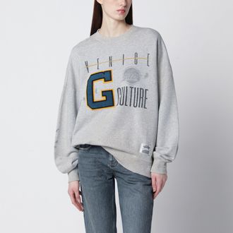 Golden Goose Grey sweatshirt with college logo graphic