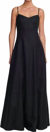 Hansen & Gretel Pepper Maxi Dress Gown In Black