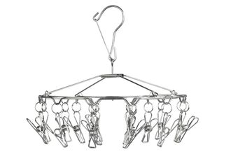 WENKO Tendedero Plegable De Acero Inoxidable Con 18 Pinzas