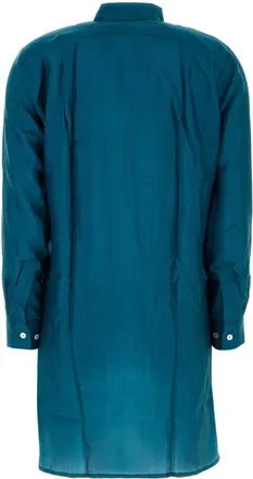 The Rose Ibiza Womens Shirt Dress Teal Silk