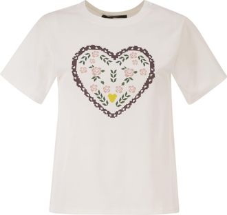 Max Mara Weekend Maxmara Wkdtenue Jersey T Shirt With Print