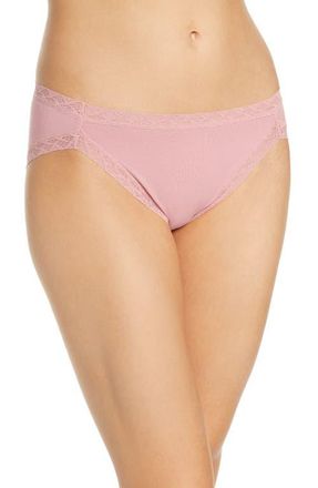 Natori Bliss Cotton French Cut Briefs in Frose at Nordstrom, Size Xx-Large