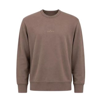 Stone Island Oversized Camo Compass Sweatshirt - Heren - Sweatshirts & Hoodies - Bruin - Maat: M Katoen