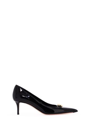 Valentino Garavani Black Leather Pumps