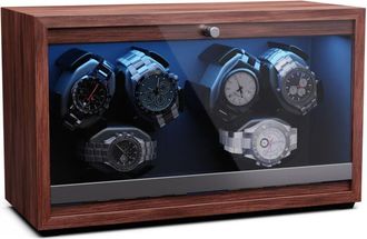 Klarstein Klarstein - watch winder for automatic watches, automatic watch winder for 6 watches, automatic watch winder with acrylic door, automatic watch