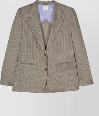 Alysi striped single-breasted blazer
