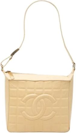Chanel Pre-owned Shoulder Bags, female, Beige, Size: ONE SIZE Pre-owned Vintage Shoulder Bag