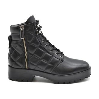 Michael Kors Schoenen, Dames, Zwart, 39 1/2 EU, Leer, Damesschoenen Enkellaarzen Zwart