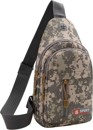 Generic Sports Chest Functional Outdoor Crossbody And Shoulder Versatile Messenger Bag For Daily Use And Exploration With Durable Construction (Grey, One Size