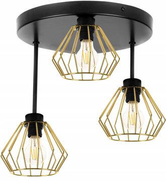 OEM L&aacute;mpara De Techo Colgante L&aacute;mpara De Ara&ntilde;a Dorada Loft Druciak