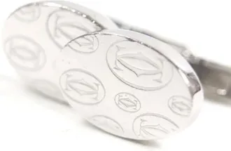 Cartier Pre-owned Accessories, male, Gray, Size: ONE SIZE Pre-owned Vintage Stud/Button