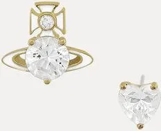 Vivienne Westwood Millie Earrings Gold-white-enamel-white-cz Gold-white-enamel-white-cz Women