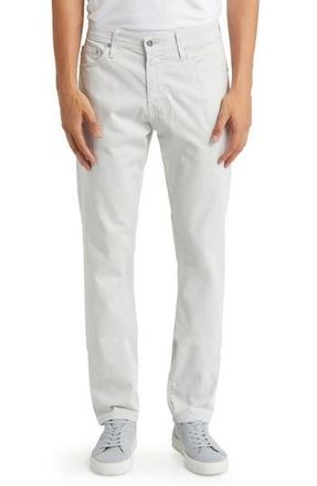 AG - Adriano Goldschmied Everett Stretch Sateen Slim Straight Pants in Silver Smoke at Nordstrom Rack, Size 28 X 34
