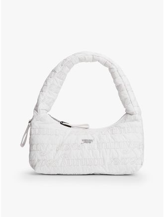 Tommy Hilfiger Womens Tommy Jeans Embroidered Shoulder Bag - White