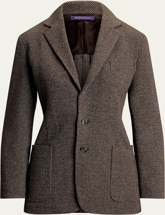 Ralph Lauren Collection Hailey Broken-Twill Jersey Jacket