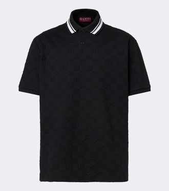 Gucci Polo de piqu&eacute; GG en mezcla de algod&oacute;n