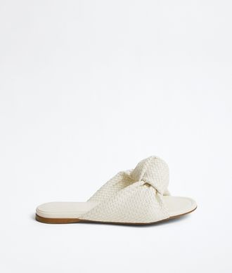 Bottega Veneta Mule flat Cherry - Bianco - Donna - 36