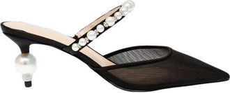 Betsey Johnson Womens Evey Low Heels In Black
