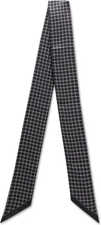 Tagliatore Foulard in Seta con Motivo Geometrico - - Accessories - Uomo - Nero - ONE SIZE