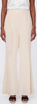 Mes Demoiselles... Pantaloni flared in seta